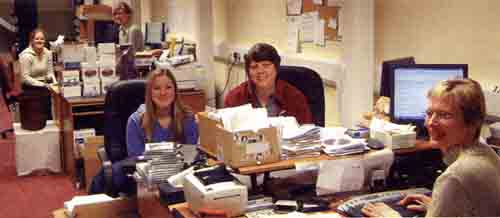 S & N Genealogy staff at work