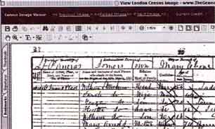 Example page of a census image