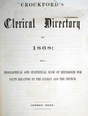 Clerical Directory cover