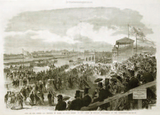 Military review at York racecourse 1866