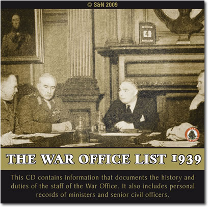 The War Office List 1939