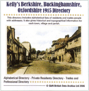 Kelly's Berkshire, Buckinghamshire, Oxfordshire 1915 Directory