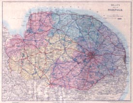 Kelly's Directory of Norfolk 1937 Article - Map of Norfolk
