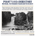 Pigot's 1834 Directory: Durham, Northumberland and Yorkshire