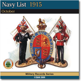 Navy List, October 1915