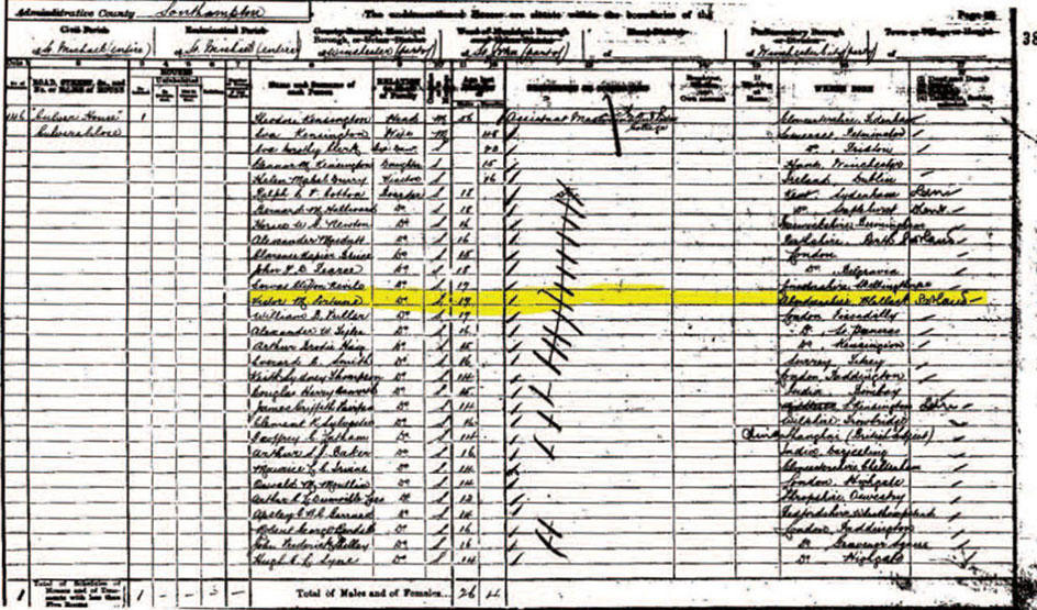 Fortune in the 1901 census