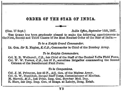 Army List for October 1867