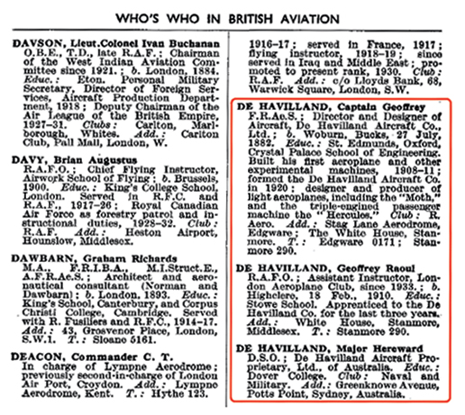 Who’s Who in Aviation 1938