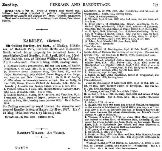 Burke’s Peerage and Baronetage 1921
