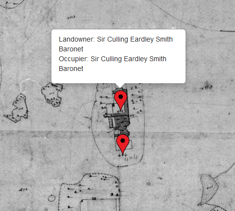 Tithe map of Essendon, Hertfordshire 1838