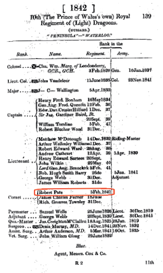 1842 Army List