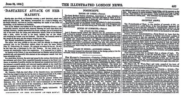 The Illustrated London News June 29th 1850