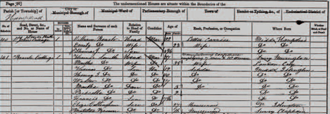 Tom Smith in the 1861 census