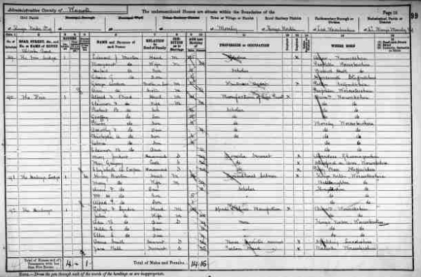 1891 census shows Alfred F Bird