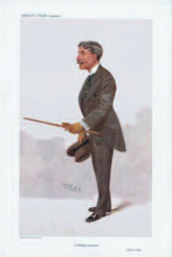 Caricature of Alfred Frederick Bird by