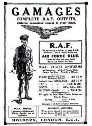 One of many tailors’advertisements