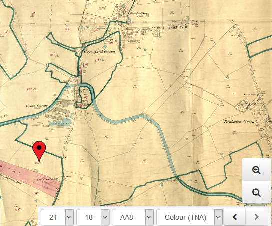 Altered apportionment Tithe map from 1909