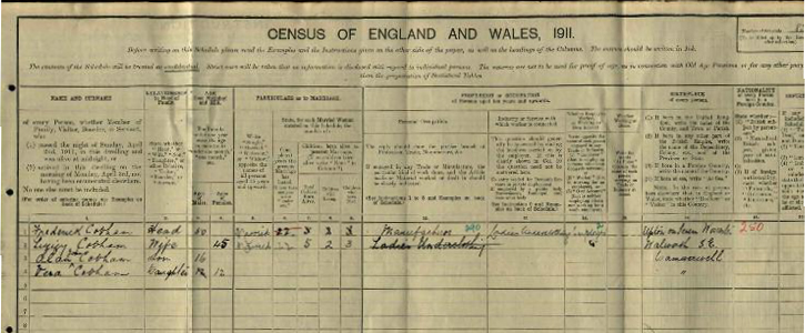 Streatham 1911 census