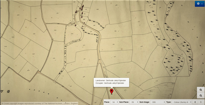 Munstead Wood tithe map