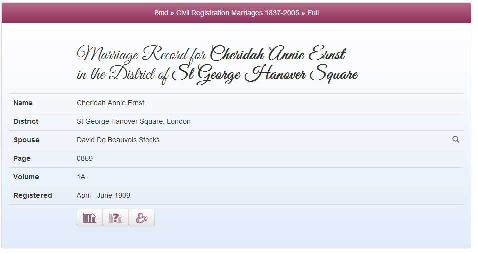 Marriage Record