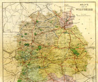 Kelly's Map of Wiltshire