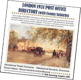 London 1931 Post Office Directory