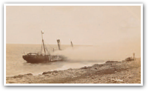 The wreck of the SS Corcovado