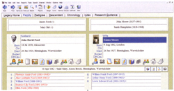 Screenshot of Legacy's Family View